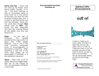 Spiritual Gifts: Encouragement, front.